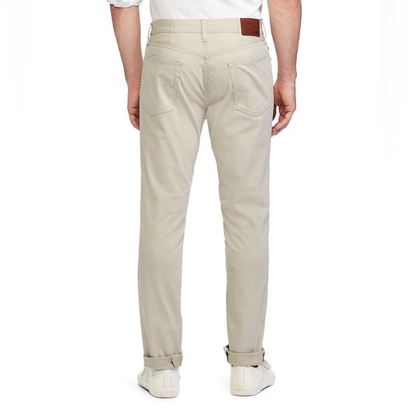 Polo Ralph Lauren Surplus Khaki Varick Slim Fit Sateen Stretch Pants 36W NWT - Picture 2 of 9